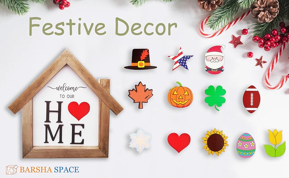 interchangeable seasonal decor