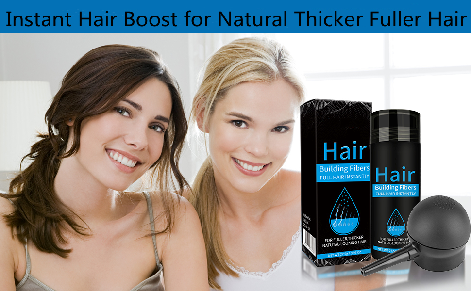 Hair Fibers for Thinning Hair with Spray Hair Building Fibers Hair Loss Concealer