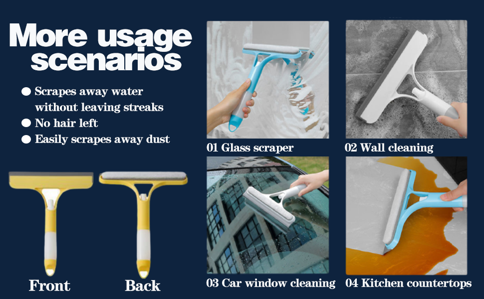 mirror squeegee with sprayer