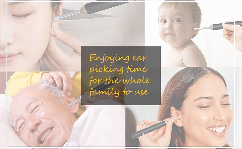 safe effective, earwax removal kit, pcs ear, removal ear, cleaner camera, ear pick, kit ear