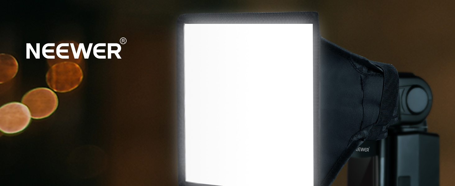 NEEWER Flash Diffuser Light Softbox 6" x 5", Universal, Collapsible with Storage Pouch