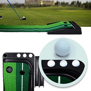 MorTime Golf Putting Green 9.8 Feet Portable Putting Mat