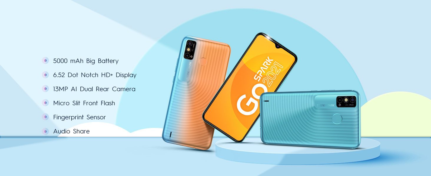 Tecno Spark Go 2021 (Galaxy Blue 2GB RAM, 32GB Storage)|5000mAh| 6.52 ...