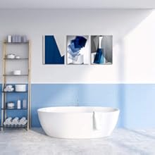 Abstract Canvas Wall Art for Bathroom