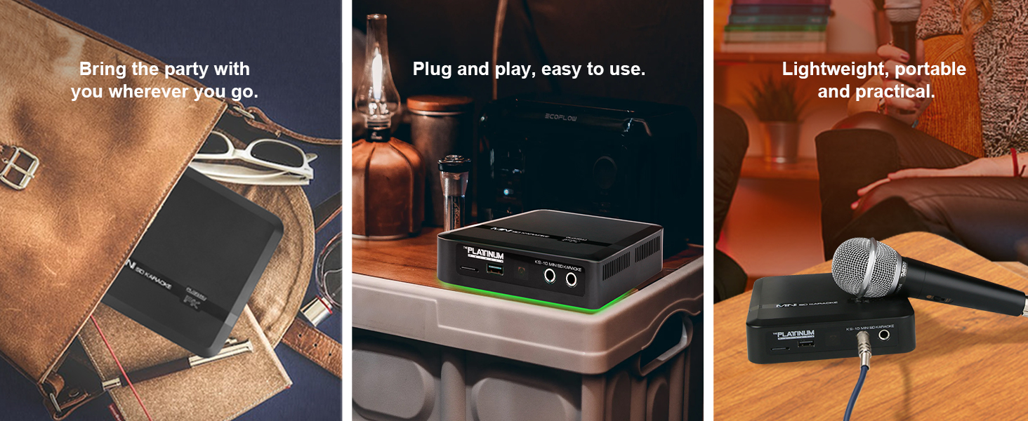 The Platinum Karaoke Machine KS10 32G Mini SD Card for Kids
