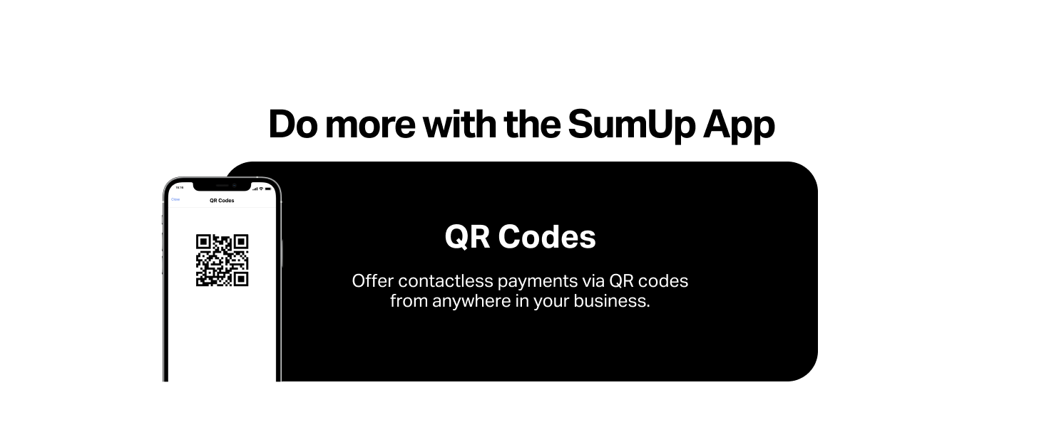sumup Air mobile card terminal for contactless payments with Credit