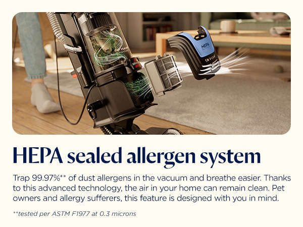 HEPA sealed allergen system