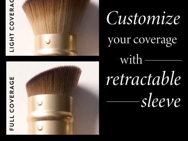 Retractable Angled Kabuki Brush