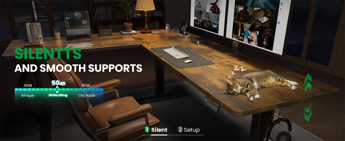 L-Shaped Standing Desk