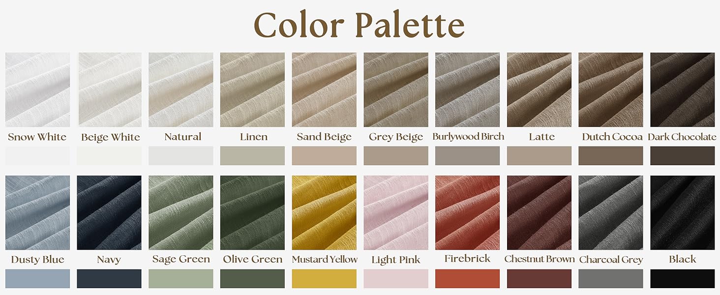pleated linen curtains