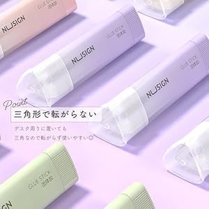 Amazon.co.jp: 【横トナ】deli Nusign 三角スティックのり