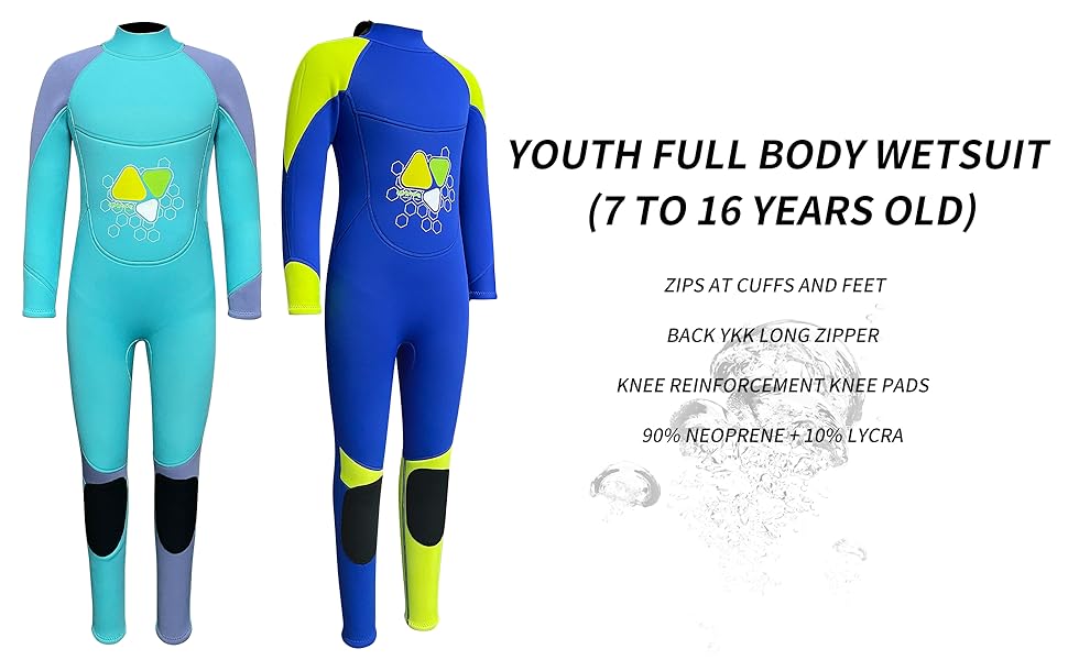 wetsuit kids girl boys diivng suit full body swimsuit 