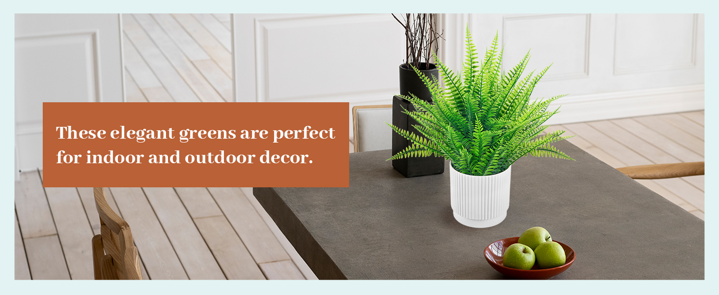 Der Rose 14.5" Fake Plants Ferns Artific... 19 fake plants artificial plants indoor bathroom decor house decor plant decor