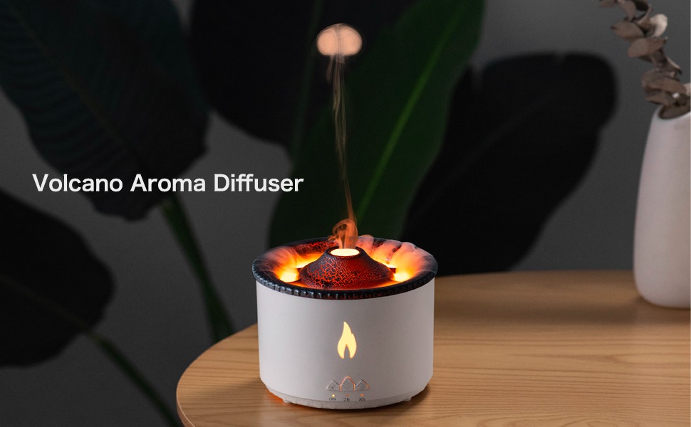 Antokin Volcano Flame Humidifier Original Flame Diffuser Volcano Lamp
