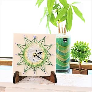 Amazon | TUKUMO まち針ストリングアート 「北欧時計~Moi~」夏休み Amazon | TUKUMO まち針ストリングアート 「北欧時計~Moi~」夏休み