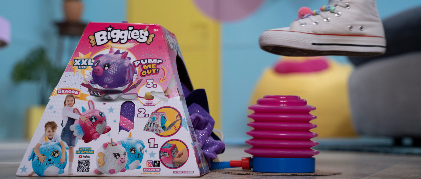 Biggies Dog Inflatable Plush. Experience Enchantment with