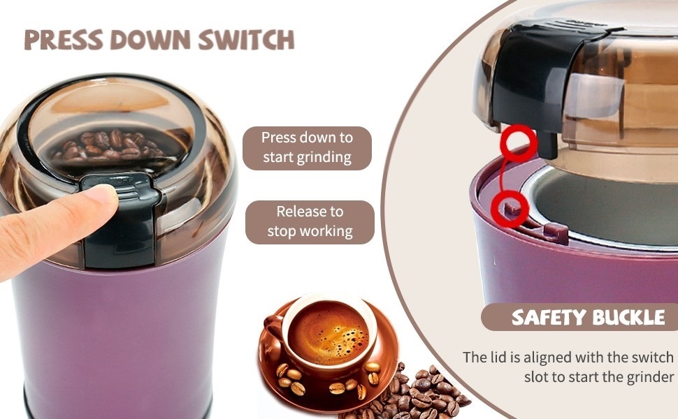 Portable Coffee Bean Seasonings Spices Mill Powder Machine For Home And Office