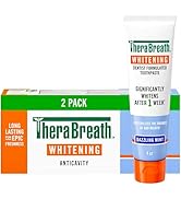 TheraBreath Whitening Toothpaste, Gentle Peroxide-Free Teeth Whitening in 1 Week (3), with Fluori...