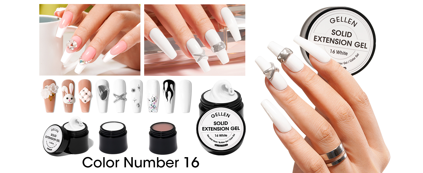 solid builder gel for nails 3d gel