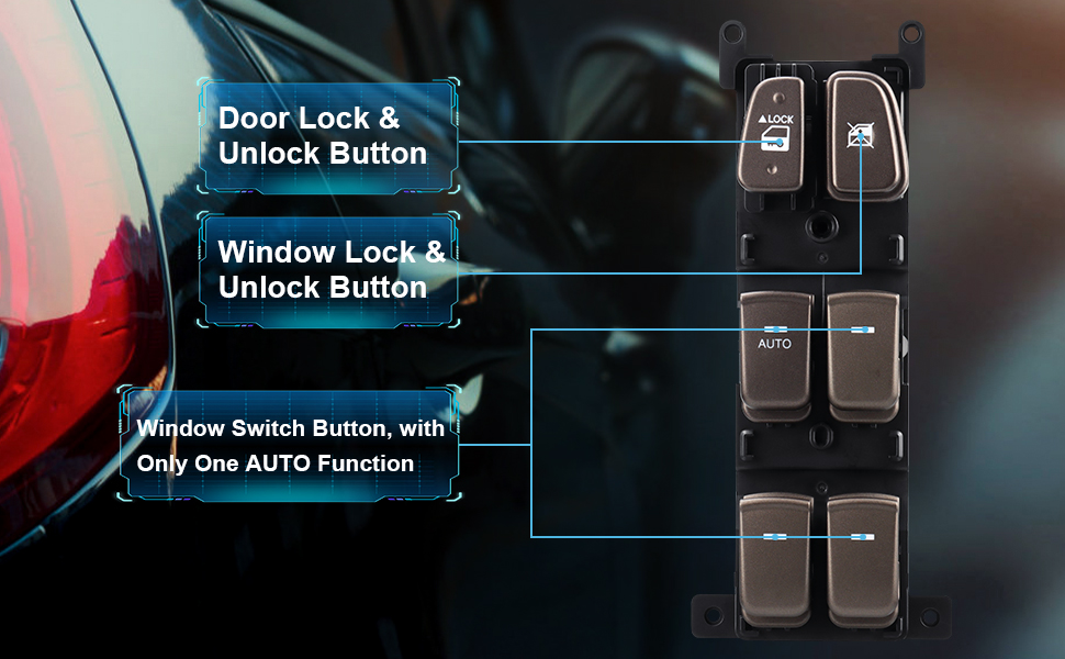 ANAFTULY Driver Side Master Power Window Switch