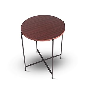 FORECRAFTS Set of 2 Round End Coffee Side Table