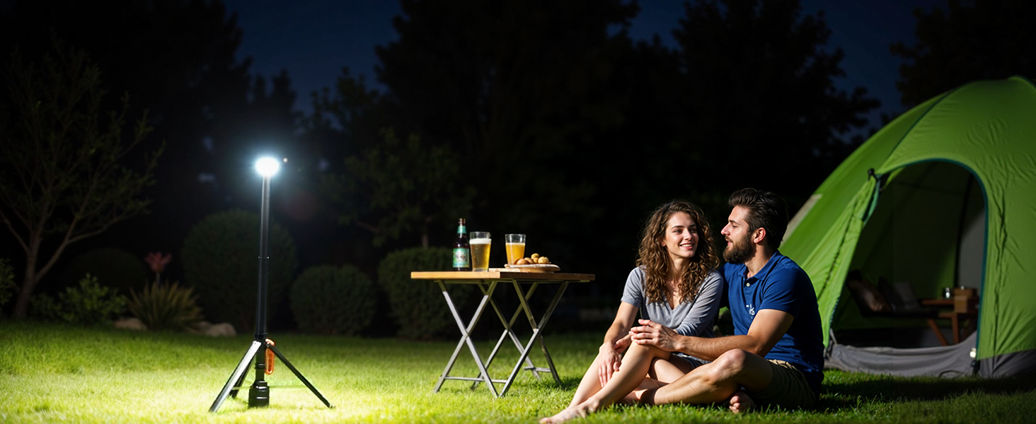 rechargeable camping light with stand