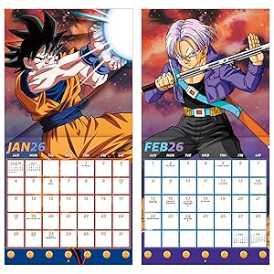 2026 Dragon Ball Z Wall Calendar: Trends International