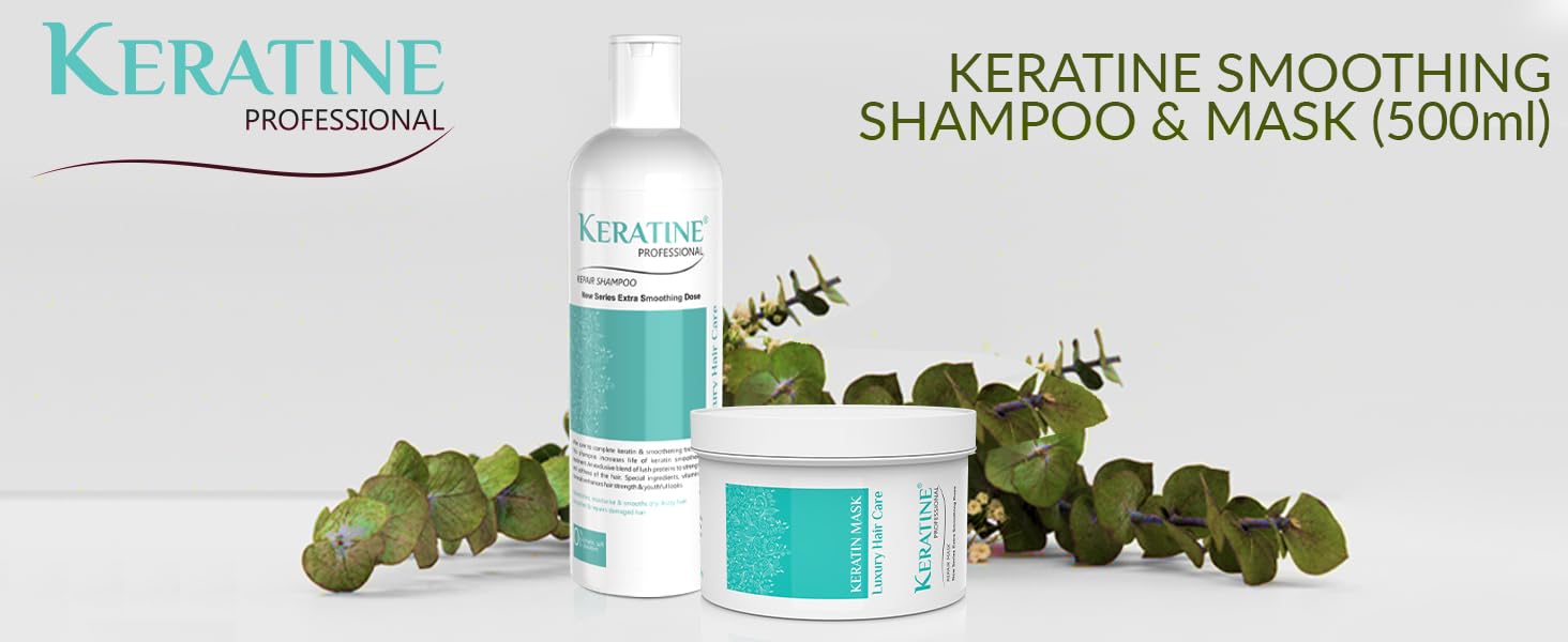 Buy Keratine Professional Sulphate free Smooth shampoo and mask