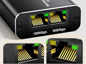 ethernet splitter 1 to 2 high speed lan splitter Two Devices Share The Internet at The Same Time