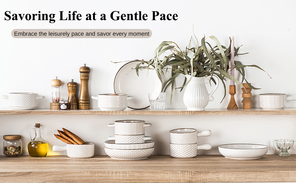 embossed ceramic dinnerware