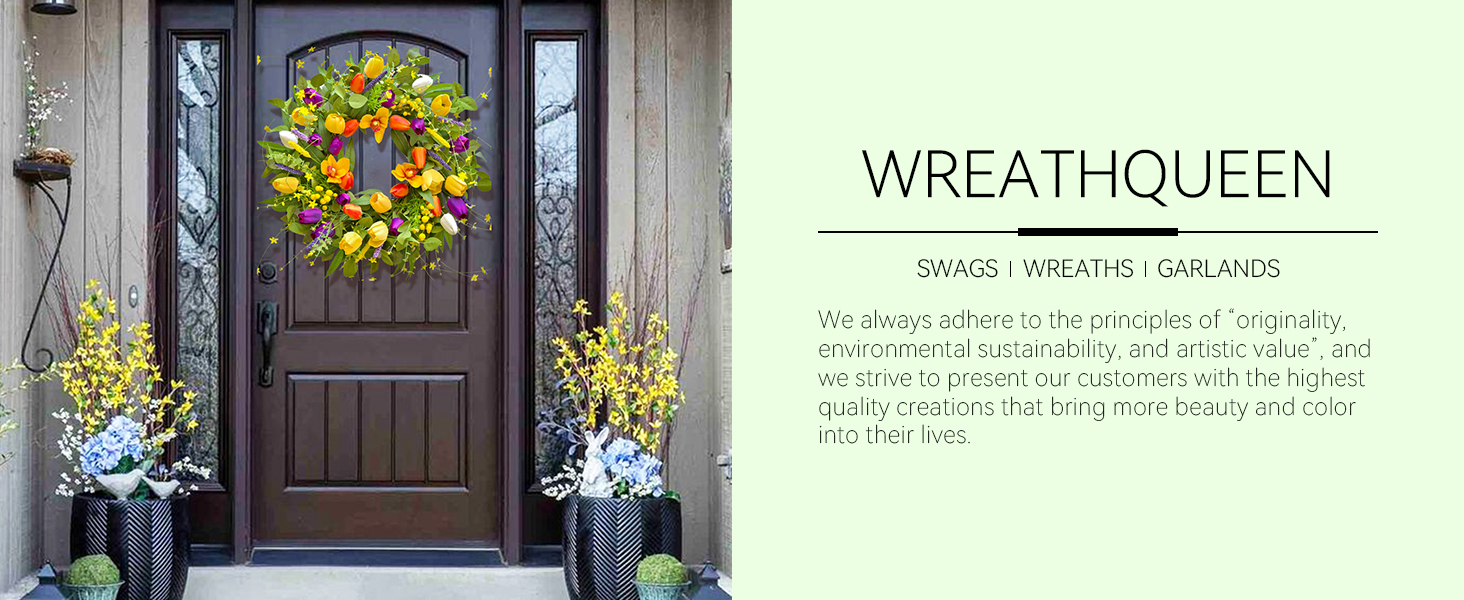 spring wreaths for front door
