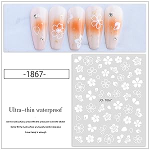 ジュエルネイル⭐️ネイルシール ネイルステッカー 白パール 3D petitprice ネイル ジェルネイル ネイルシール ジュエル