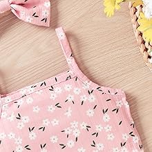 Preemie New child Child Woman Summer season Outfits Set Sleeveless Floral Camisole Tops Shorts Headband 3PCS Garments Go well with 15 a