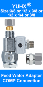 feed water adapter,fridge water line adapter,refrigerator water line splitter,water feed adapter