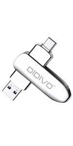 DIDIVO USB C Flash Drive 128GB USB C Thumb Drive