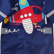 KidsRaincoats Girls Boys Puddle Suit Waterproof All In One Rainsuit Children Hooded Rain Coat