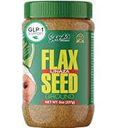 Sanar Naturals Ground Flax Seed, 8 oz - Great Source of Omega 3,6,9, Dietary Fibers, Lignans, and...