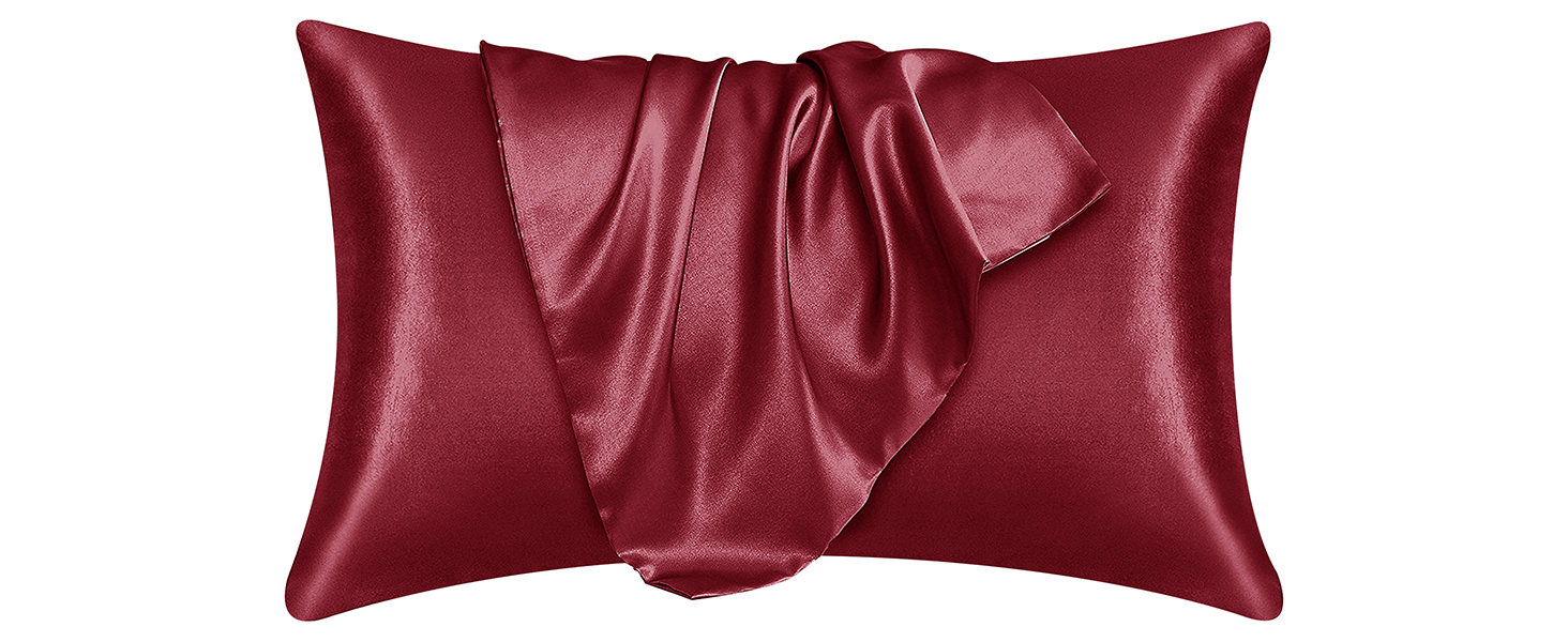 Imperial Rooms Satin Pillow Cases 2 Pack Ivory Pillowcases For Hair