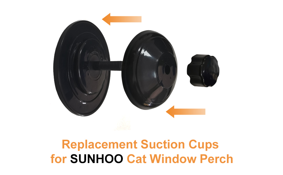 Sunhoo 2 Replacement Suction Cups for Sunhoo Cat Window