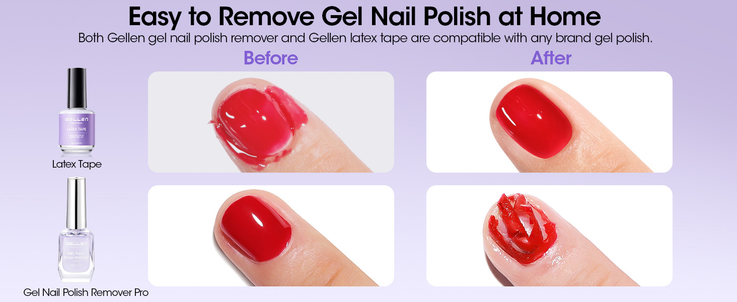 gellen gel nail polish remover for nails