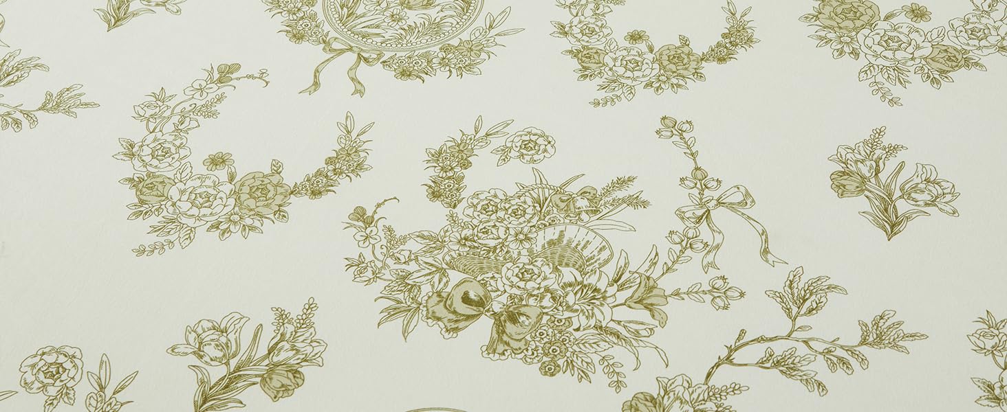 Usfivefam Floral Sheets Set King, Botanical Printed Cream