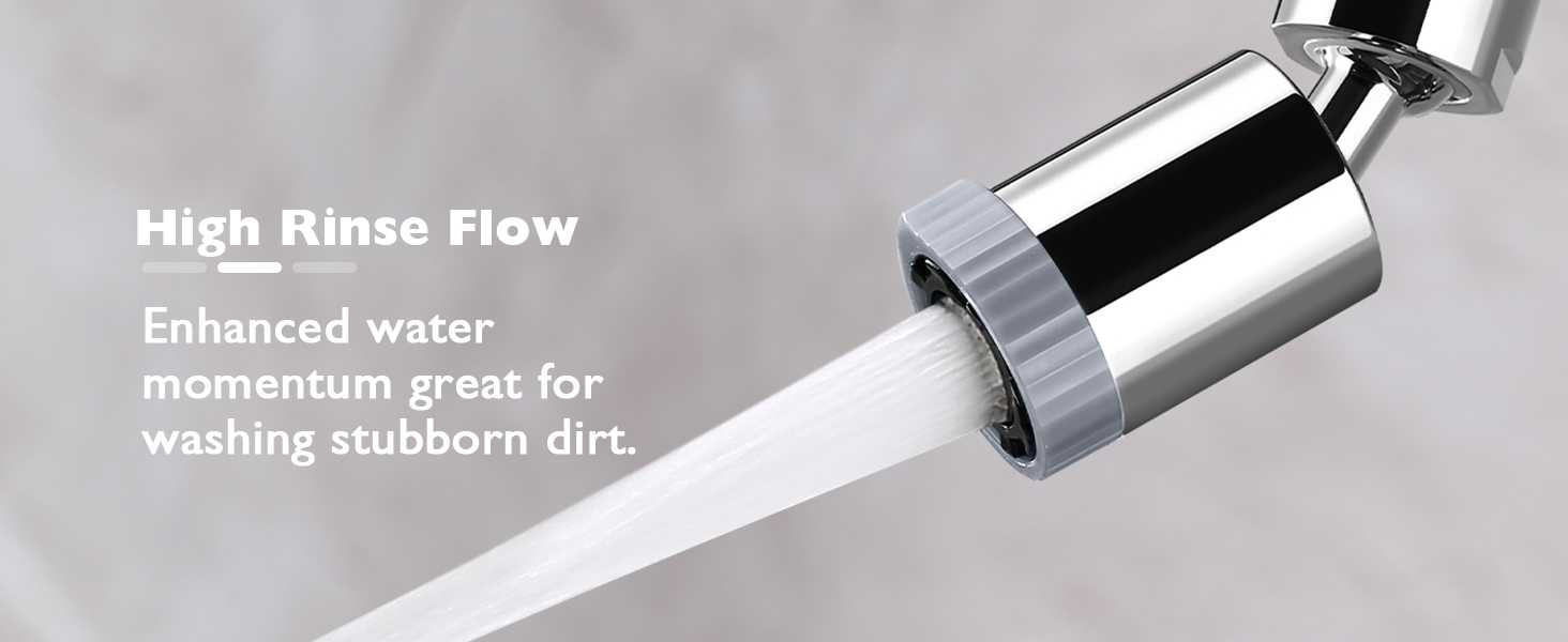 Swivel Faucet Aerator,3Function Faucet Nozzle,360° Big Angle Rotate