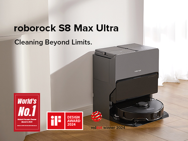 Amazon.com - roborock S8 Max Ultra Robot Vacuum and Mop, All