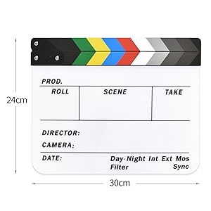 【プロ用】カチンコ　ボールド　映像制作 Amazon | クラッパーボード カチンコ 撮影 24 x 30cmカチンコ