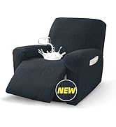 MAXIJIN Waterproof Recliner Chair Covers 3 Pieces Recliner Cover That Stay in Place, Washable Laz...