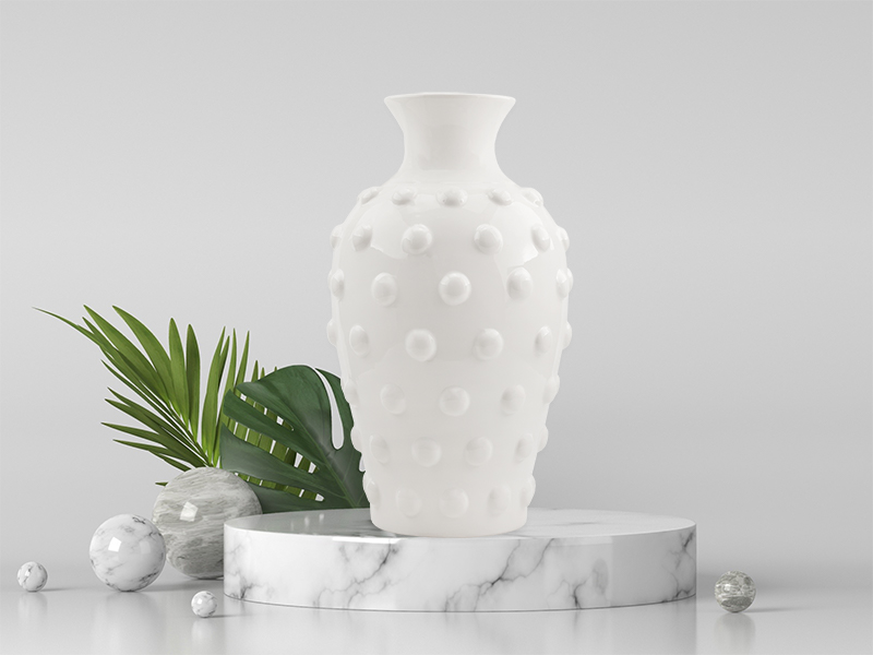 Clean front-facing product image with subtle shadow; vase shown empty on neutral backdrop.