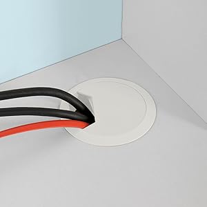 SoBuy Home Office Wall-mounted Table Desk With Shelves,White,FWT18-W 16 FWT18-W