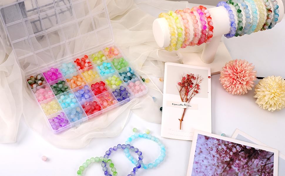 glass beads 408pcs 3