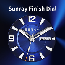 Sunray finish dial