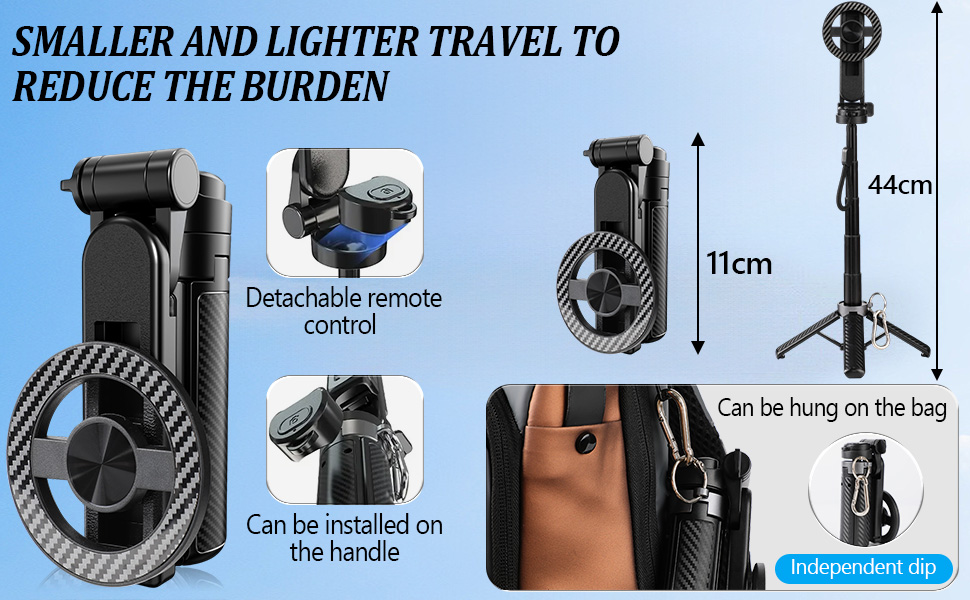 Retractable Magnetic Selfie Stick, Suitable For Various Mobile Phone Models